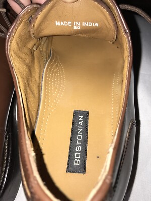 Bostonian Mens First Flex Almond Toe Oxford Brown Leather  display picture 2
