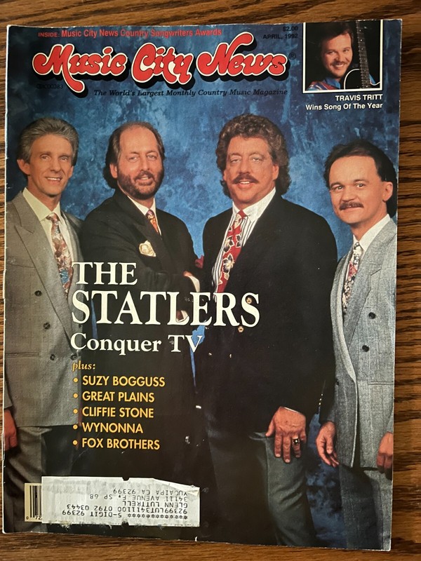Music City News April 1992 with The Statlers