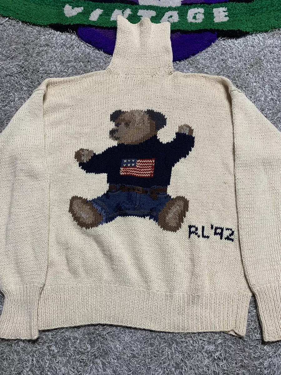 Polo bear knit shop sweater