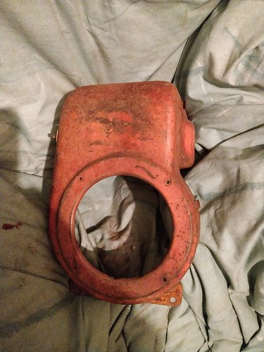 VINTAGE Villiers engine Cowling/Switch on.off Rustic patina RESTORABLE/Repaint