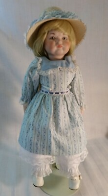 Dressed Doll-Vintage Bisque Porcelain 15-1/2