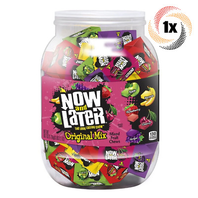 1x Tub Now & Later Original Mix Assorted Fruit Chews | 400 Per Tub | 60.7oz