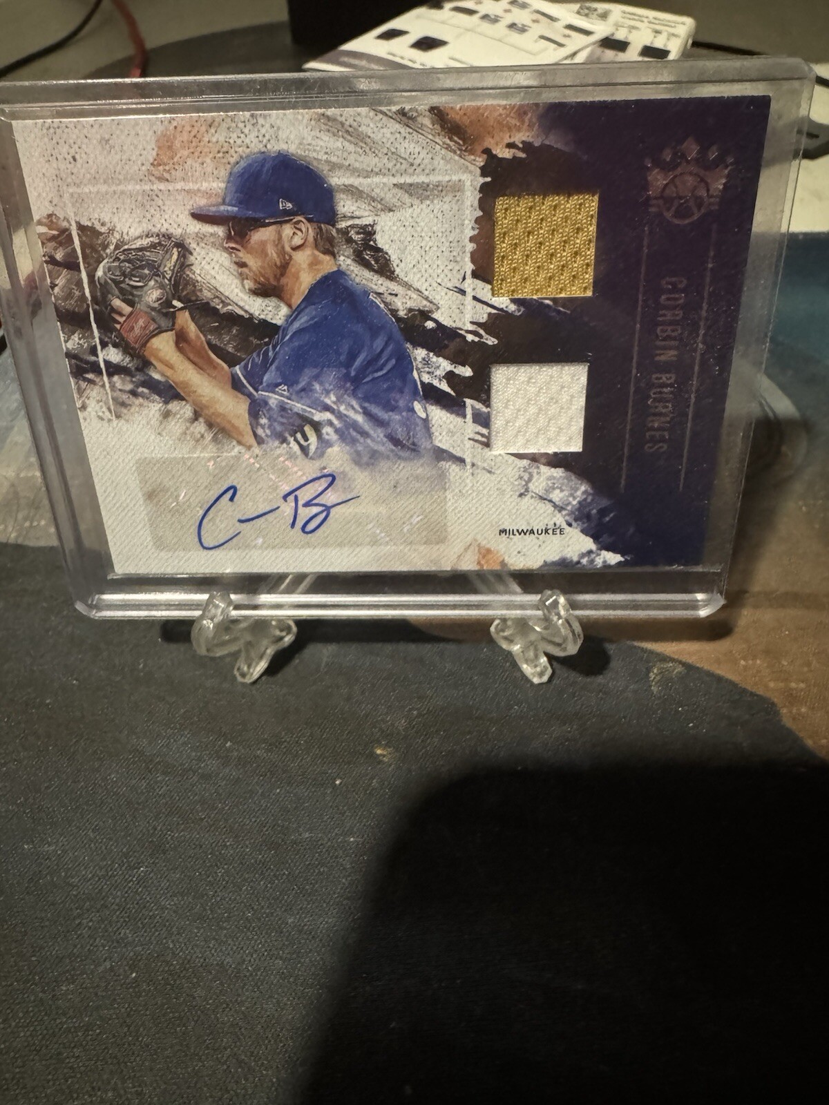 2019 Panini Diamond Kings - DK Material Signatures #DMS-CB Corbin Burnes