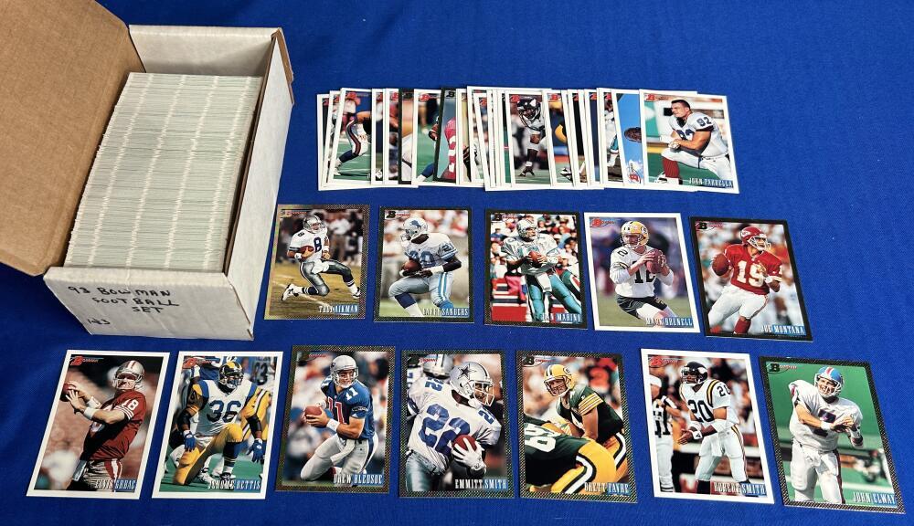 1993 Bowman Football Complete Set all 423 Cards w/Gold Foil SP's