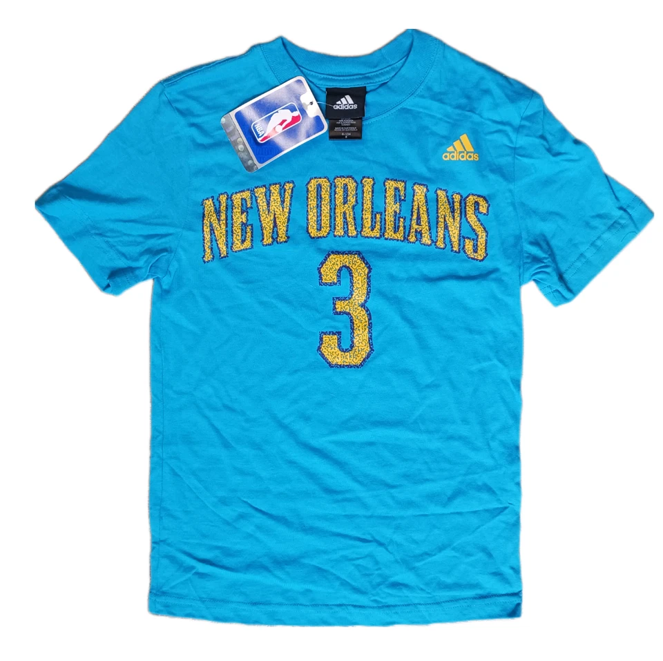 Camiseta Adidas New Orleans Hornets Talla S/8 Niños Azul Chris Paul #3 Camiseta Foto 2 de 4