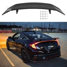 47 For Honda Civic Seden Si Glossy Black Rear Trunk Spoiler Lip Tail Lip Wing