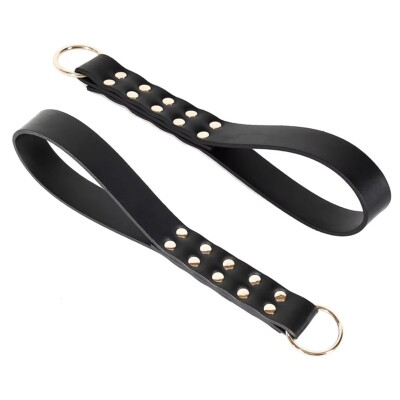 PU Leather Whip Flogger Paddle Slapper Spanking for Couple Games Slave Restraint