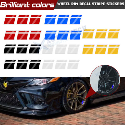 Purple Rim Sticker 6x Car Motorcycle Rim Stripe Adhesive Sticker Decal Kit For 18