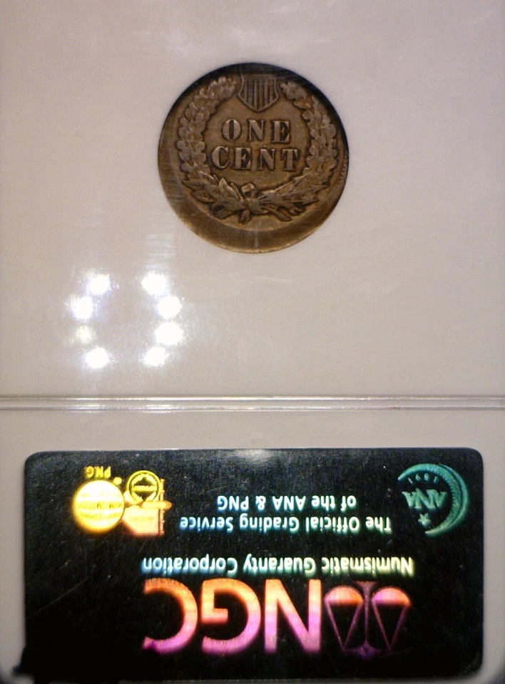 1904 ERROR NGC XF 45 Off Center Indian Head Cent Coin NICE EARLY O/C FREE SHIP - Image 2 of 4