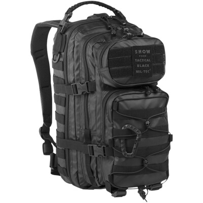Mil-Tec US Assault Pack Klein Taktisch Heer Wandern Militär Rucksack Schwarz