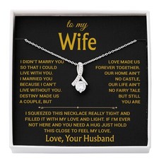 To My Wife Necklace, Christmas Gifts For Women, Anniversary Gift For Wife