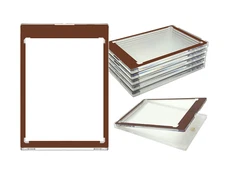 CF Magnetic Card Holder One Touch Case BROWN BORDER - 35PT-260PT Sizes