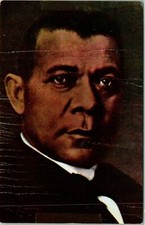 Hales Ford VA Booker T Washington Portrait Postcard Unused (25369)