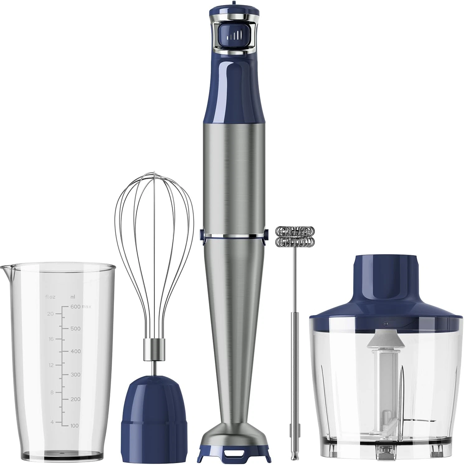 Immersion Blender Handheld Corded Hand Blenders Set 1100W, 5n1 Stick Emulsifier