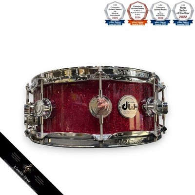 DW DRFP0514SSC055 Collector's Maple Ruby Grass Snare Drum 14x5,5
