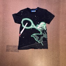 Vintage Rare Star Wars Adidas T-shirt Size Small Yoda Vader Tennis AOP