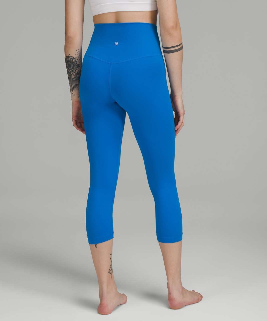 LULULEMON Align High-Rise Leggings Crop 21” Size 6 In Poolside Blue EUC