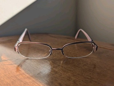 VERA WANG V020 Pink Brown Women's Oval Optical Designer Eyeglass Frames Only