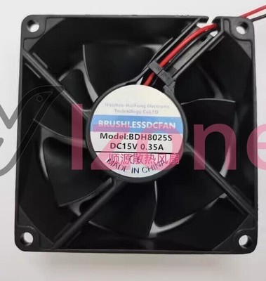1PC BDH8025S DC15V 0.35A 80*80*25MM 2-Wire Axial Cooling Fan *mn