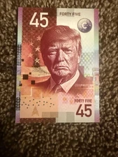 Currency Trading Card Series 5 Case Hit Trump 45 Foil