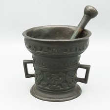 Antiker Bronze Mörser 1590 – Renaissance Niederlande  Sammlerstück – Mit Stößel