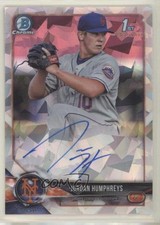 2018 Bowman Chrome Prospect Atomic Refractor /100 Jordan Humphreys Auto 08kw