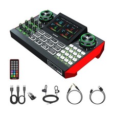 Audio Mixer, Sound Board for Pc/Phone Live Streaming Singing Gaming, Podcast ...
