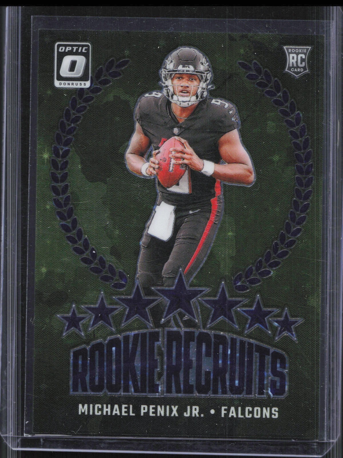 2024 Donruss Optic Michael Penix Jr Rookie Recruits Purple Stars Prizm /25