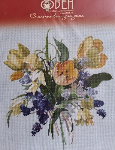 SPRING BOUQUET from Obeh cross stitch kit Russian art design