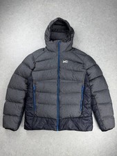Millet Advance Down Jacket Grey Hooded Puffer...