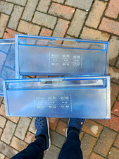 Bosch Freezer Drawer Set x3 Clear/Blue Plastic Transparent for GSL12420GB