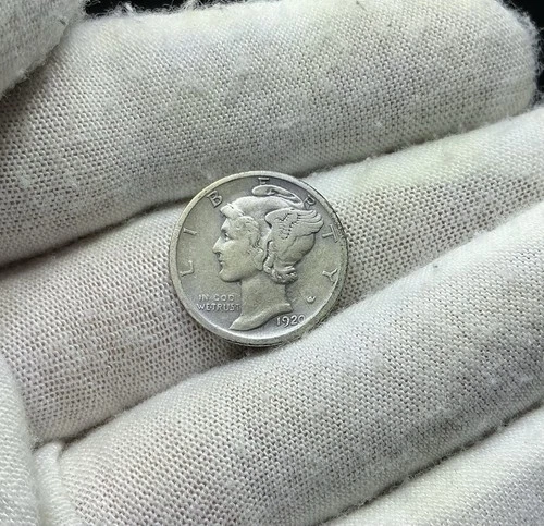 VG+ 1920-D Mercury 90% Silver Dime N320