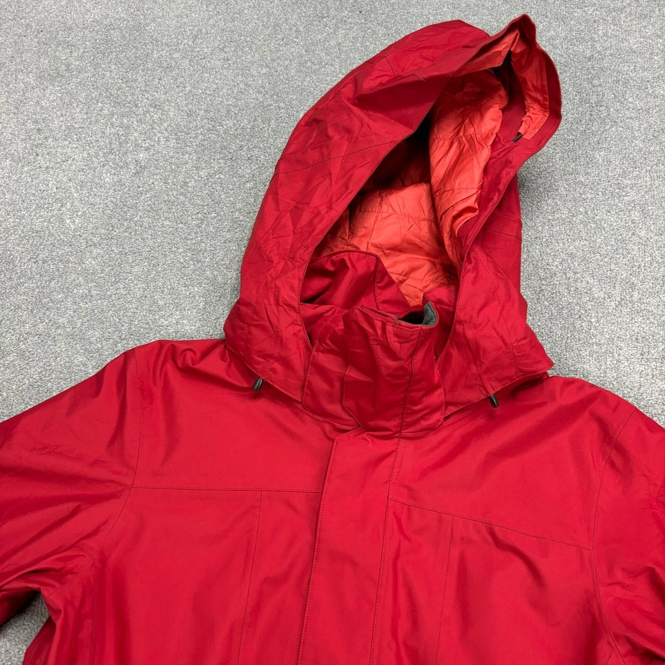 Chaqueta Patagonia Mujer Grande Roja Aislada Snowbelle H2NO Capucha Abrigo Dama Foto 3 de 4