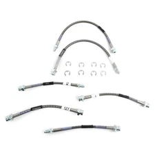 Russell 693370 Braided Stainless Front/Rear Brake Line Kit 02-04 Ford Focus SVT