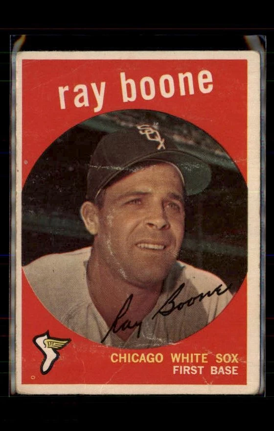 1959 Topps #252b Ray Boone - ( pk4 ) - product detail image 1