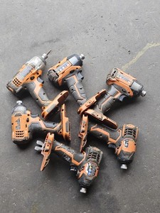 RIDGID 18V Impact Driver Lot - 6 Broken Tools - OEM Parts/Repair - AS-IS
