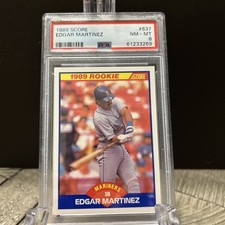 1989 Score - Edgar Martinez #637 PSA 8