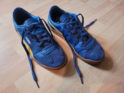 PUMA Club 5v5 Sneaker - Farben blau + gelb - Größe 41 - Unisex Erwachsene