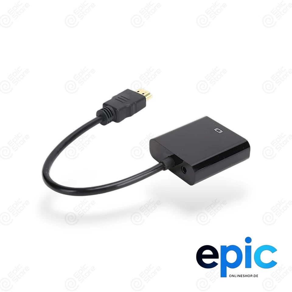 HDMI zu VGA Video Adapter Konverter für Computer Beamer TV PS4 - Bild 3 von 4