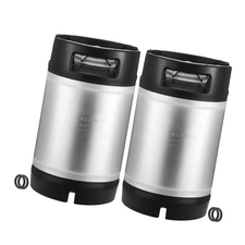 Uimoso 2.5 Gallon Ball Lock Corny Keg Set for Home Brewing - Pack of 2