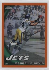 2010 Topps Chrome Rack Pack Orange Refractor Darrelle Revis #C115 HOF no9