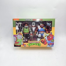 NECA Teenage Mutant Ninja Turtles Dirtbag and Groundchuck NIB Factory Sealed