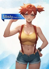 Misty - Sexy Waifu Card -Custom DIY Fan Art Card PW5-004