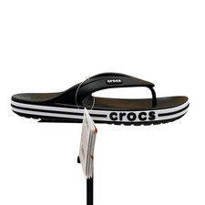 Crocs Bayaband Women's Flip Flop Sandals Size 8 Black Water Friendly Lightweight