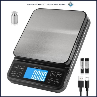 Digital Kitchen Scale with High Weight Capacity and Backlight for Easy Reading