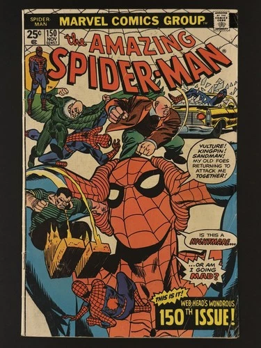 Amazing Spider-Man #150 - Anniversary Issue mid-grade (1975) - 4.0 VG)