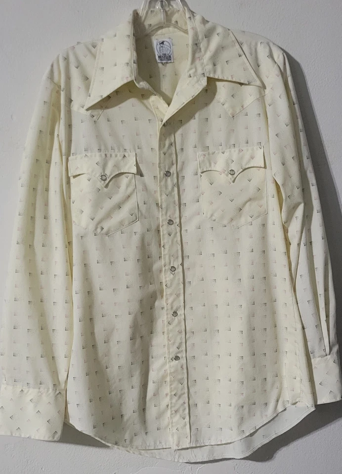 Rockabilly Vintage Mediano Grande Hustler Collections Para Hombres Perla A Presión Foto 2 de 4