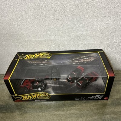 hot wheels Hotweels Advan Set Diorama - 4 piece Hot Wheels Premium 1:64