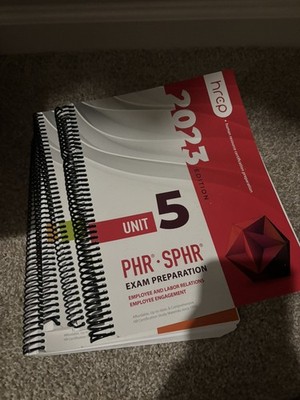 PHR/SPHR 2023 Exam Preparation Books and Notecards 