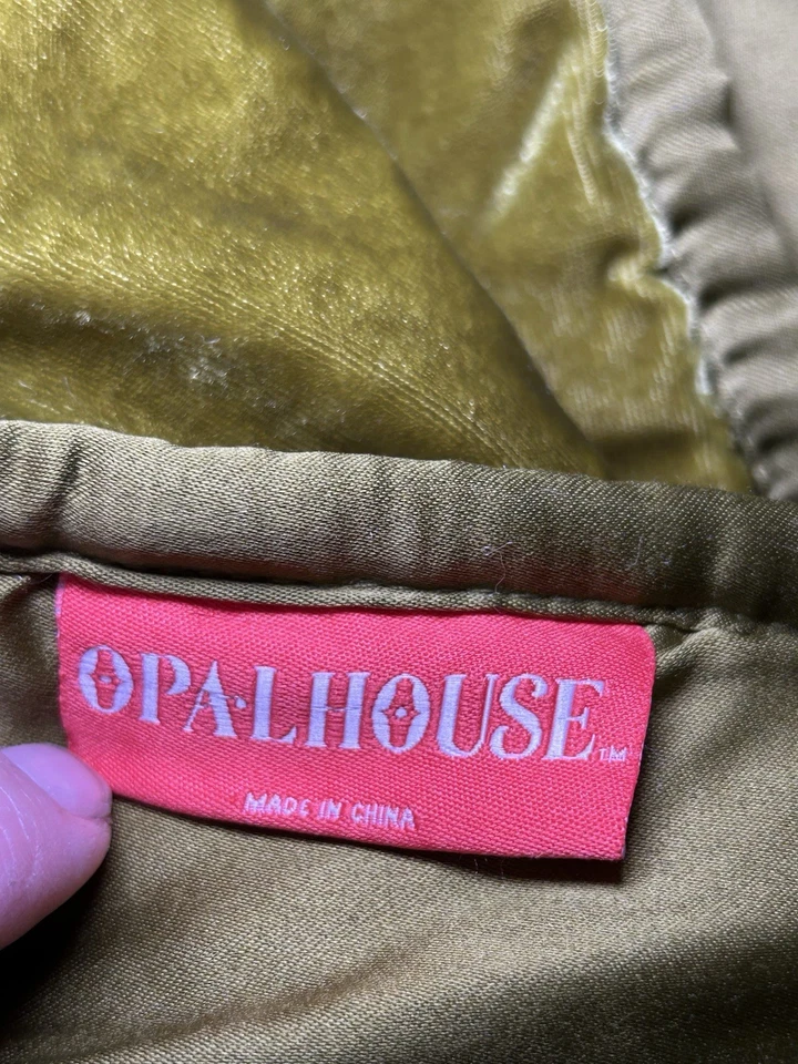 Edredón Velvet OpalHouse punto acolchado tamaño COMPLETO/QUEEN verde musgo Foto 2 de 4